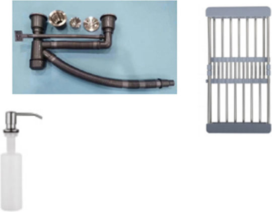Hydra WS 68-034 Drop-In Мивка Inox Сатен Ш80xД50см Сребрист
