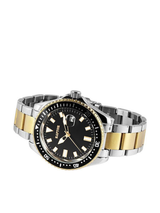 Raptor Men's Watch Battery with Silver Metal Bracelet