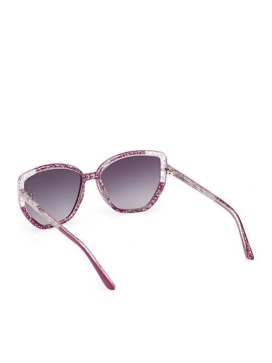 Guess Ochelari De Soare Pentru Femei Cu Ramă Violet Din Plastic Și Lentile Gri GU7882 81B