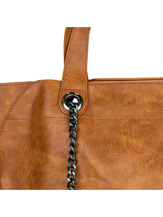 Set Women's Bag Handbag Tabac Brown