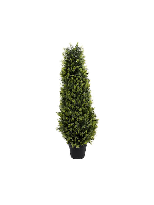 GloboStar Τεχνητό Φυτό σε Γλάστρα Artificial Garden CYPRESSUS SEMPERVIRENS Πράσινο 90cm