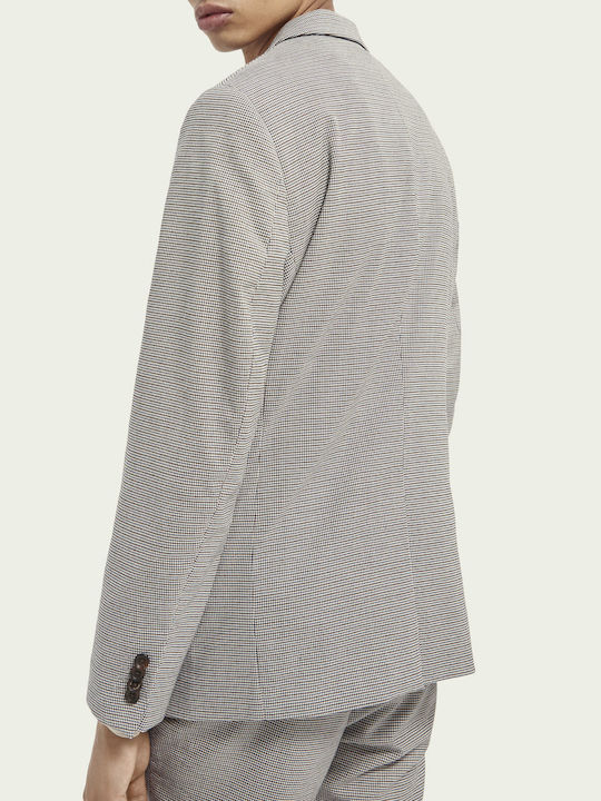 Scotch & Soda Men's Suit Jacket Slim Fit Gray