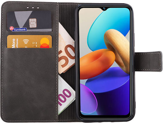 Lime Essential Magnet Book Δερματίνης Γκρι (Vivo Y22)