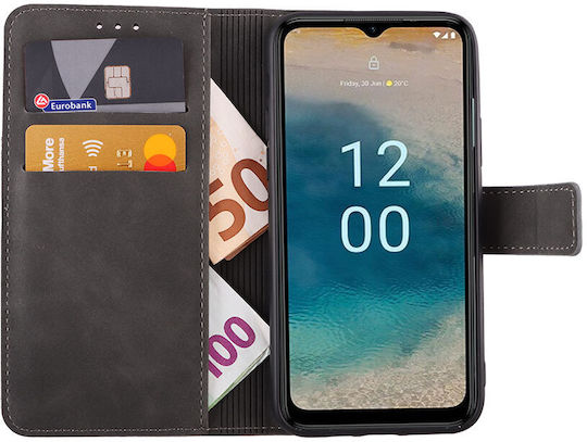 Lime Essential Magnet Book Δερματίνης Γκρι (Nokia G22)