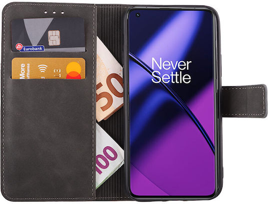 Lime Essential Magnet Book Piele artificială Gri (OnePlus 11)