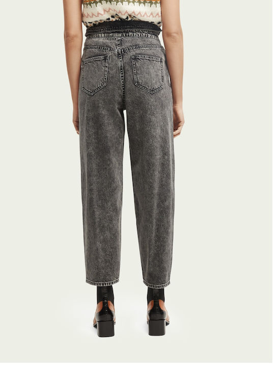 Scotch & Soda Tide Women's Jean Trousers in Balloon Line Black