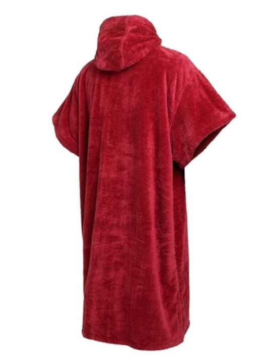 UNISEX ΠΟΝΤΣΟ ΘΑΛΑΣΣΗΣ MYSTIC TEDDY PONCHO CLASSIC RED