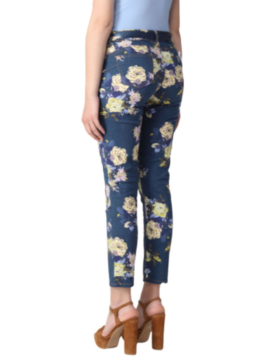 LIU JO DENIM UA3D36 B. UP IDEAL REG W. - UA3001D4794 DARK BLUE FLOWERS Women's