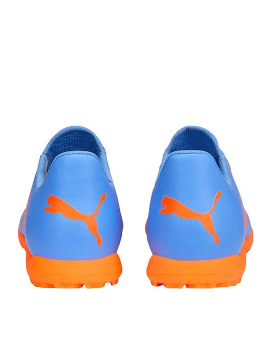PUMA Future Play Ποδοσφαιρικά Παπούτσια με Σχάρα TT Blue Glimmer / Puma White / Ultra Orange