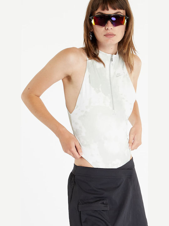 Sleeveless Bodysuit Sportswear Silver