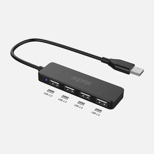 Approx Hub USB 2.0 Cu 4 Porturi USB-A