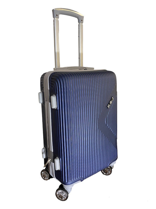Ormi ESH029-2 Medium Travel Suitcase Hard Blue with 4 Wheels Height 65cm