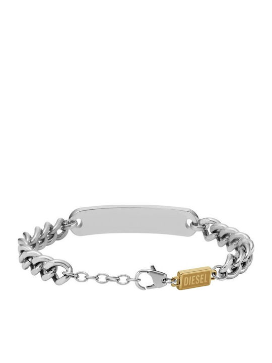 Diesel Herren Armband Identifikation Aus Stahl
