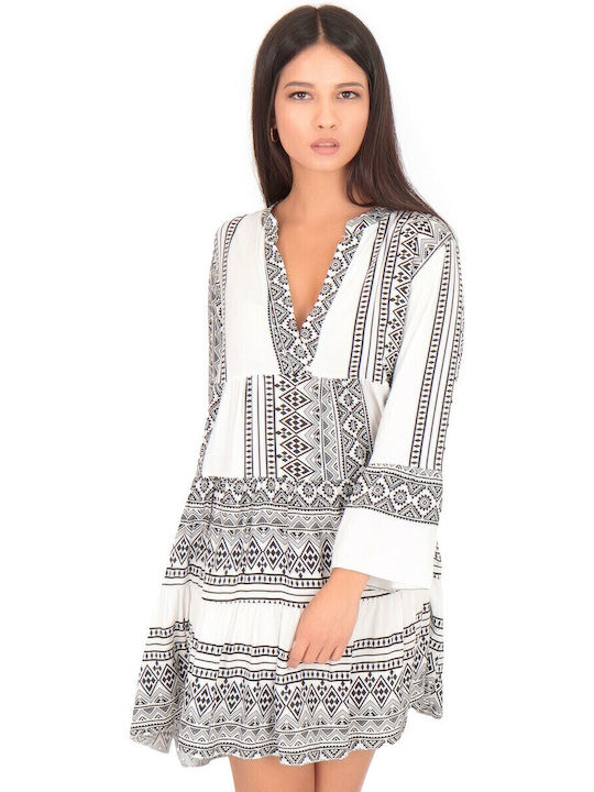 Sommer Mini Damenkleid Weiß