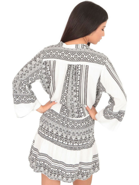 Sommer Mini Damenkleid Weiß
