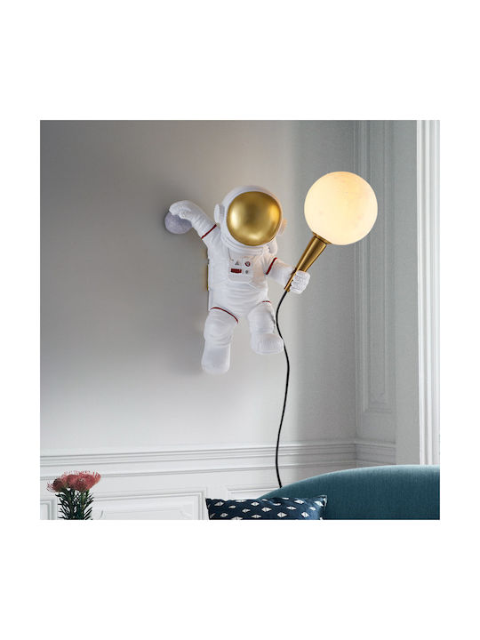 Lustră Decorativă Astronaut cu Soclu pentru Bec G9 Alb