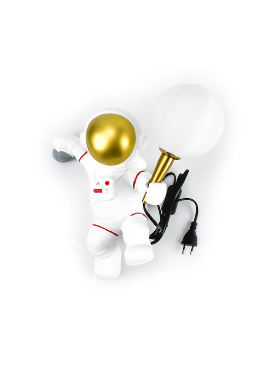 Lustră Decorativă Astronaut cu Soclu pentru Bec G9 Alb