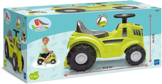 Ecoiffier Tractor Mașină Ride On Pentru 12+ Luni Verde