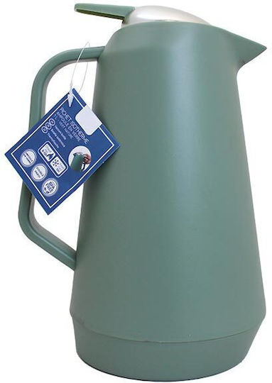 Plastic Thermos Bottle Jug 1L Green