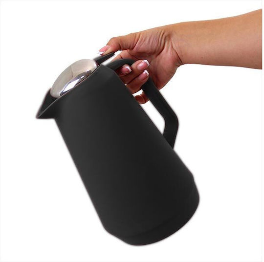 Aria Trade Thermosflasche Kunststoff 1l Schwarz
