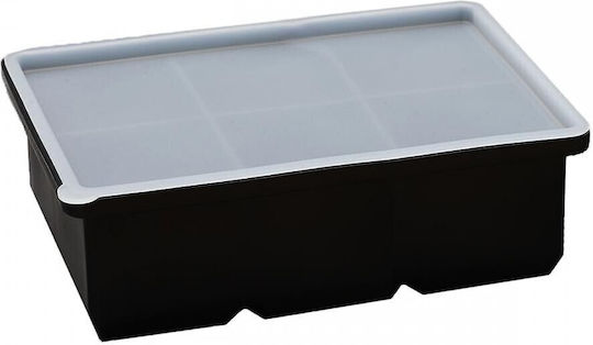 GTSA Ice Tray Cube Silicone 6 Slots Black 25-9564