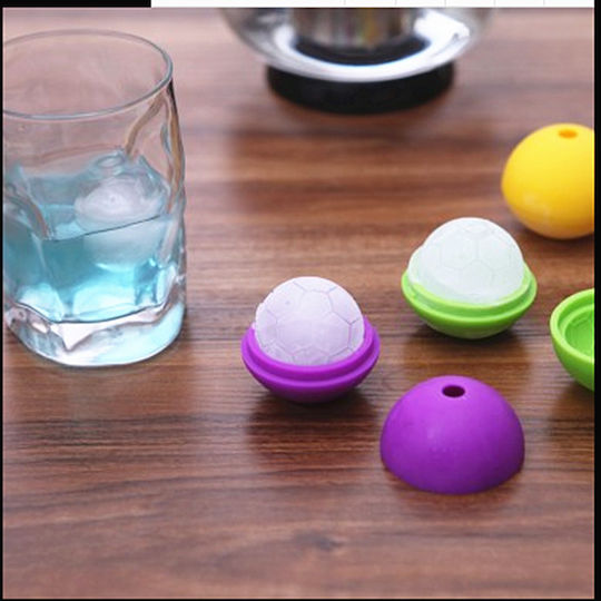 Ready Ice Cube Mold Round Silicone 1 Slot Blue ICB-R75