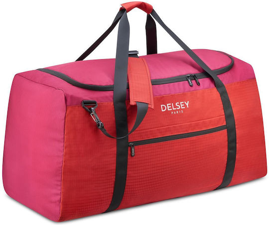 Delsey Nomade Peony Sack Voyage 97lt Red Fabric L79xW37.5xH39.5cm
