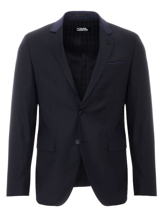 Karl Lagerfeld Men's Suit with Vest Navy Blue