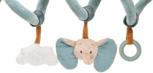 Nattou Spirale Spielzeug Für Wiege und Kinderwagen mit Beißring Luna & Axel für 0++ Monate