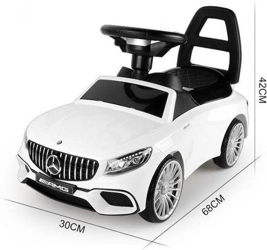 Ecotoys Mercedes Amg with Led and Sounds 5528 Baby Push Walker Ride On White