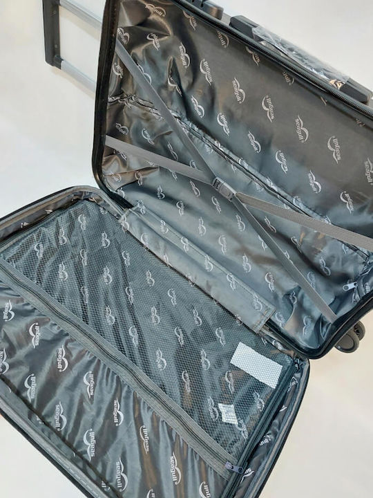 Diplomat Large The Seagull Collection Large Hard Black Suitcase With 4 Wheels Height 74cm