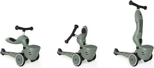 Scoot & Ride Kids Scooter Highwaykick 1 3-Wheel with Seat for 1-5 Years Green