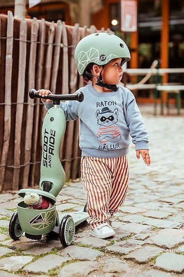 Scoot & Ride Kids Scooter Highwaykick 1 3-Wheel with Seat for 1-5 Years Green