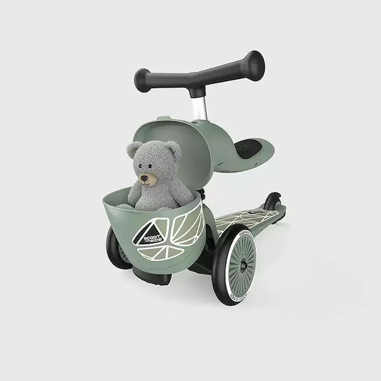 Scoot & Ride Kids Scooter Highwaykick 1 3-Wheel with Seat for 1-5 Years Green