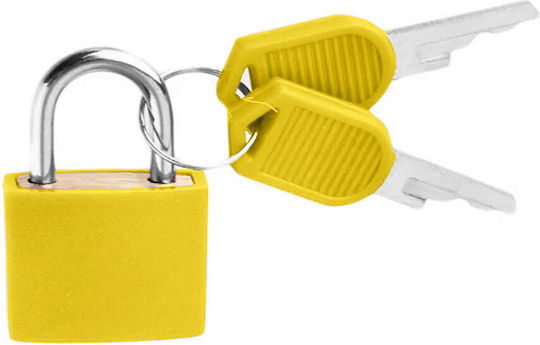 Benzi Padlock Brass with Key 20mm Yellow 1pcs