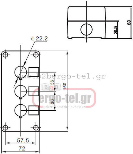 Xindali Industrial Push Button Panel 022-203100000