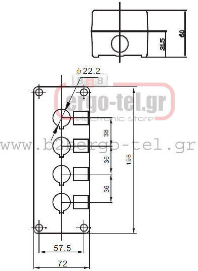 Xindali Industrial Push Button Panel 022-204100000