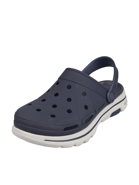 Skechers Go Walk 5 Key Choice Men's Anatomic Clogs Blue Skechers Go Walk 5 Key Choice Men's Anatomic Clogs Blue