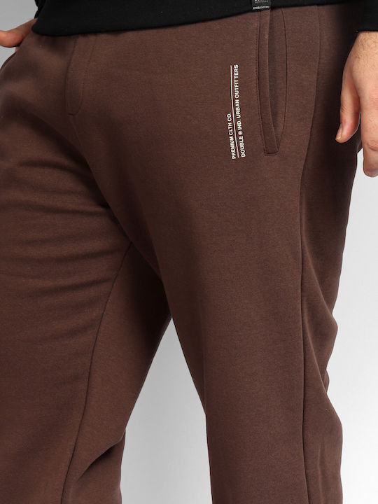 Jogginghose mit Gummizug Braun