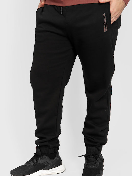 Pantaloni de trening cu Elastic Negru