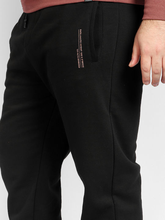 Pantaloni de trening cu Elastic Negru