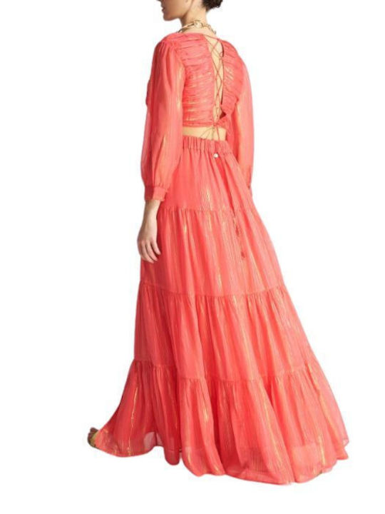 Ale - The Non Usual Casual Sommer Maxi Kleid Rosa