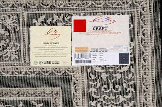 Tzikas Carpets Modern Bedroom Rug Set Craft Black Silver 3 Pieces