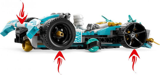 LEGO Ninjago Zane’s Dragon Power Spinjitzu Race Car για 7+ Ετών