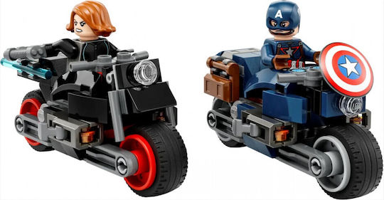 Lego Marvel Black Widow & Captain America Motorcycles for 6+ Years