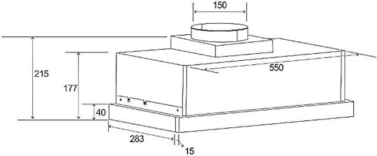 Geman Συρόμενος Απορροφητήρας 60cm Inox