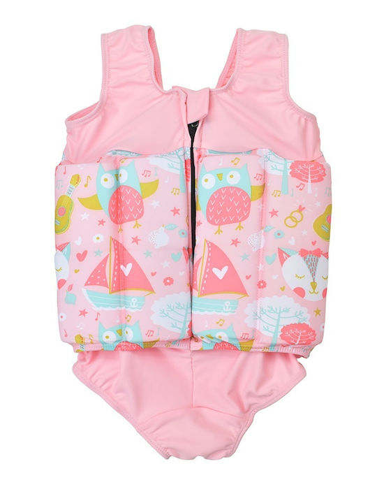 Splash About Kids Swimwear One-Piece Sunscreen (UV) Pink