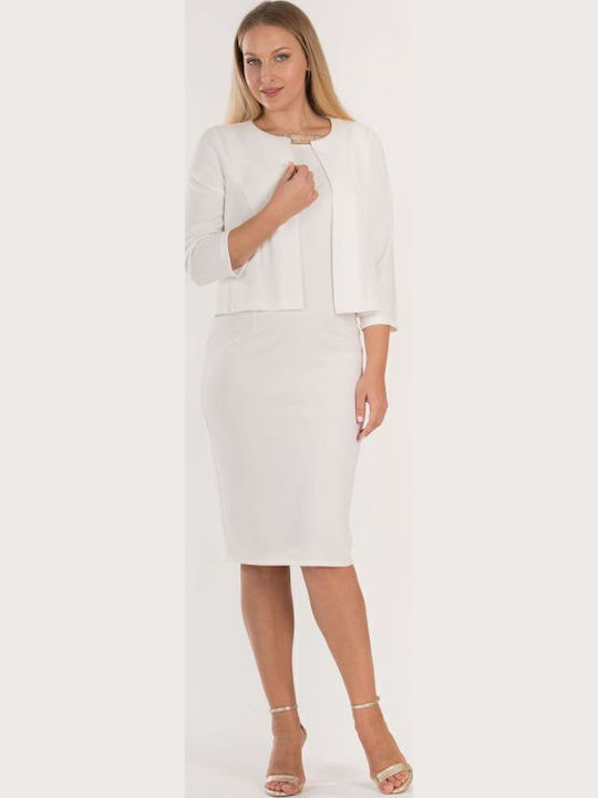 BelleFille Short Women's Blazer White