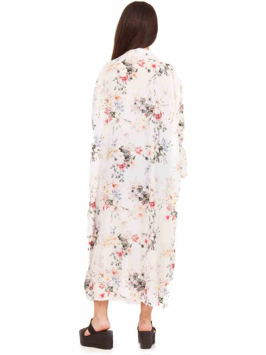 Silia D Women's Maxi Caftan Beachwear White