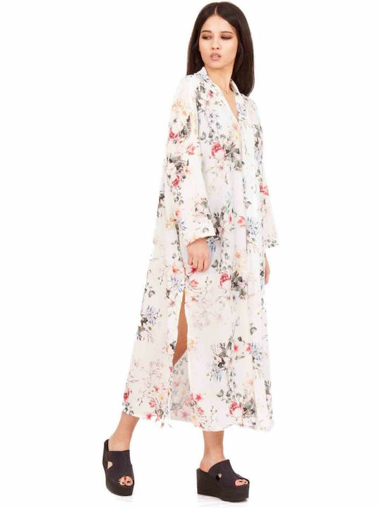 Silia D Women's Maxi Caftan Beachwear White